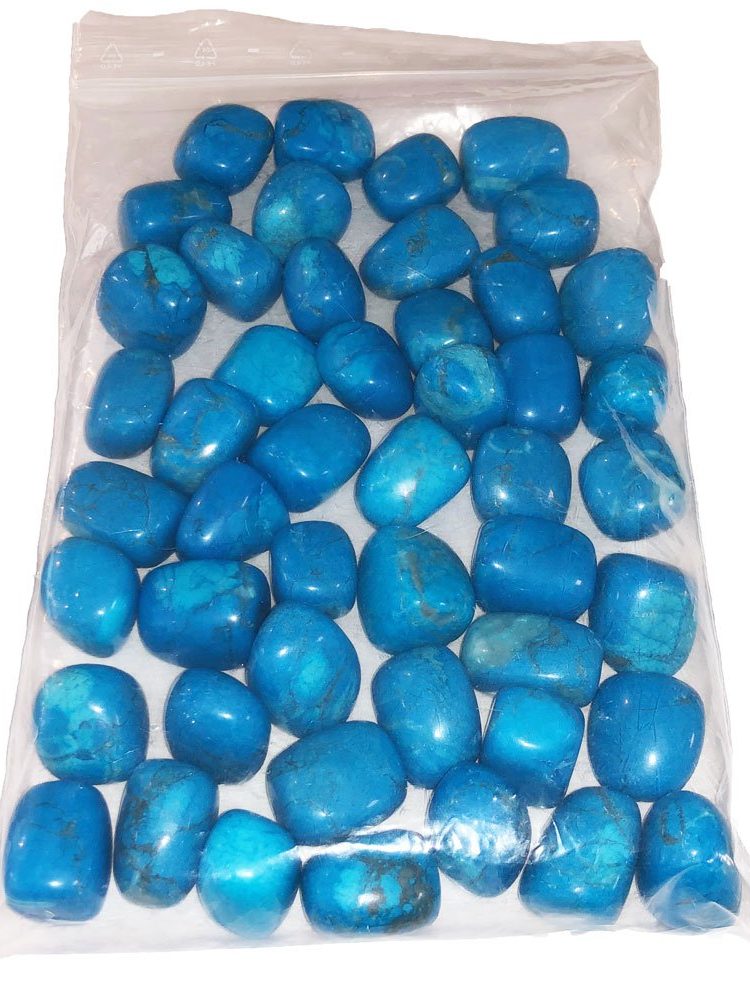 sachet pierres roulées howlite bleue 1kg