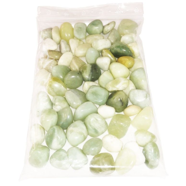 sachet pierres roulées jade de chine 1kg