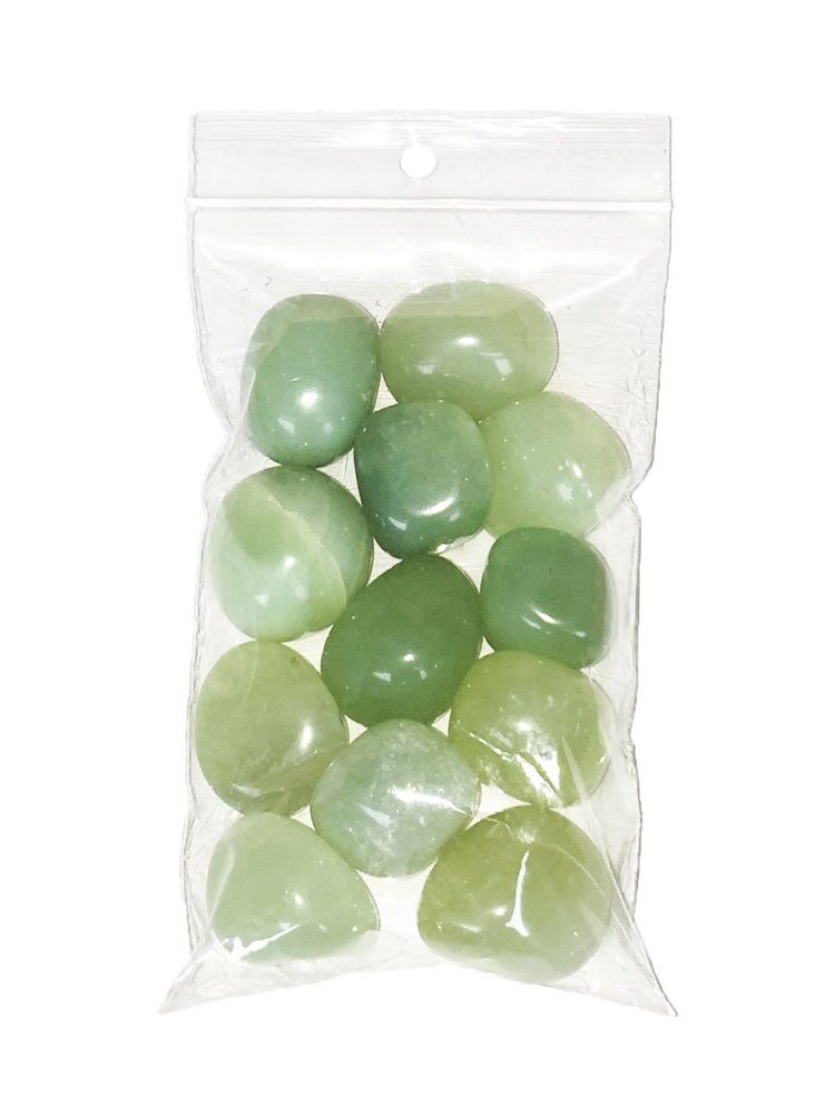 sachet pierres roulées jade vert 250grs