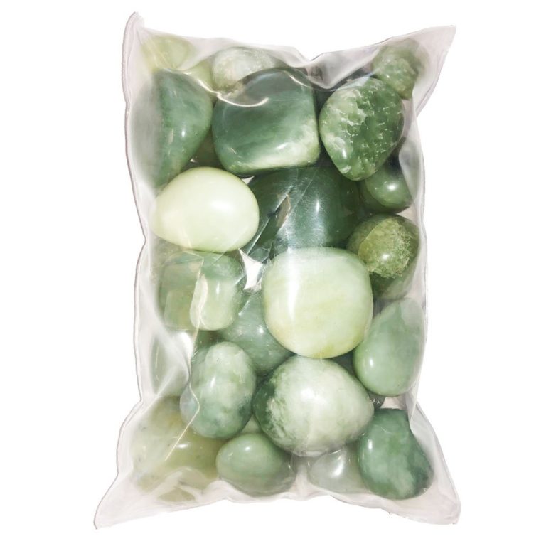 sachet pierres jade vert