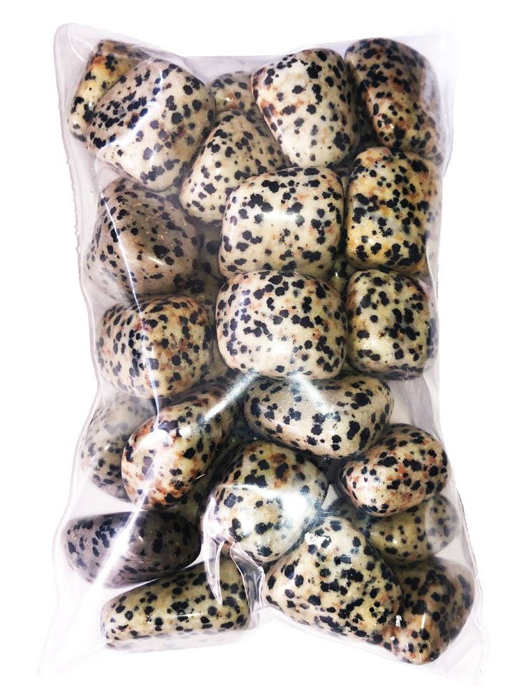 sachet pierres jaspe dalmatien