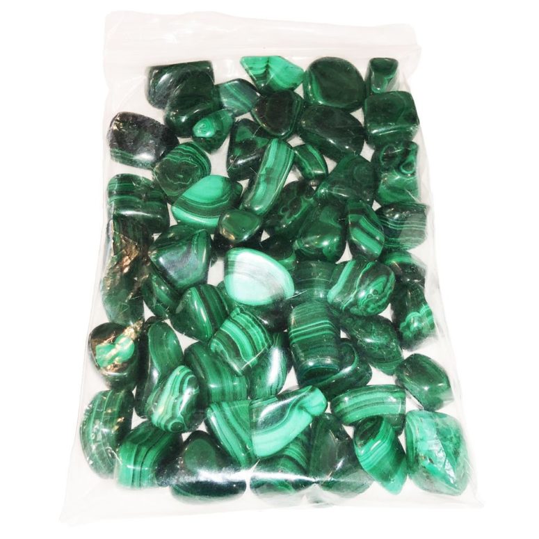 sachet pierres roulees malachite