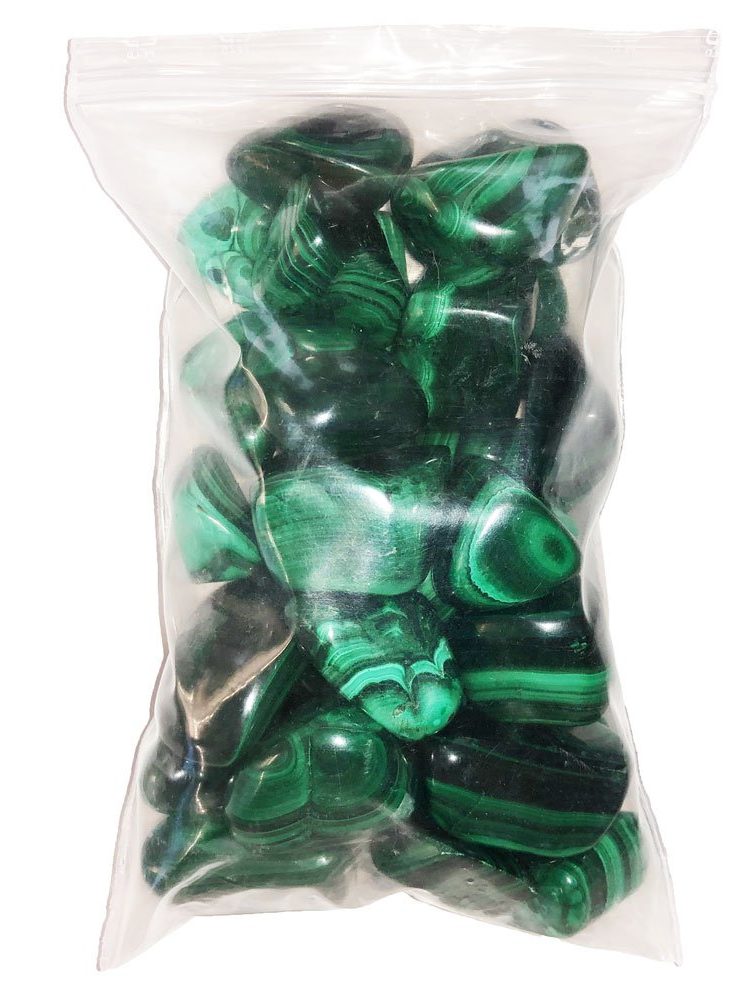 sachet pierres malachite