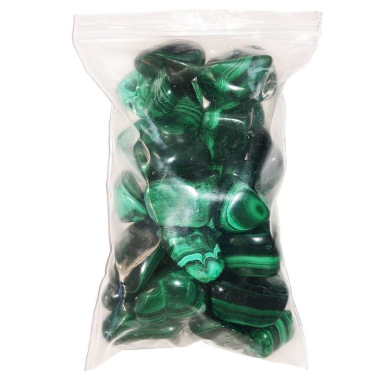 sachet pierres malachite