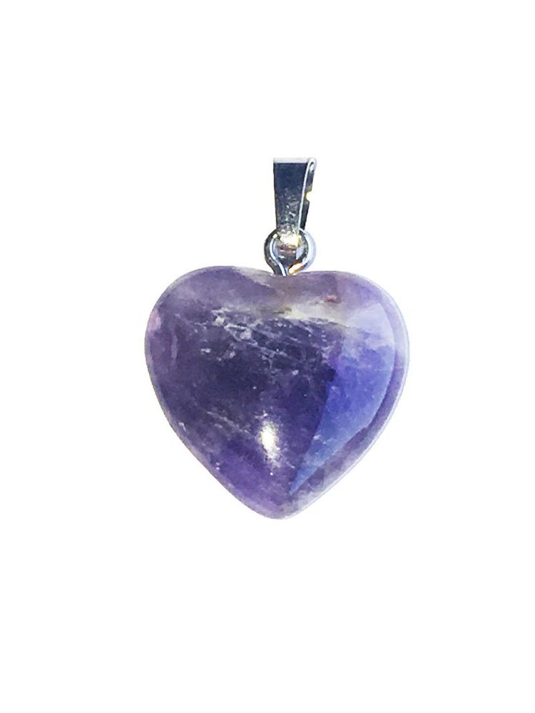 pendentif améthyste petit coeur