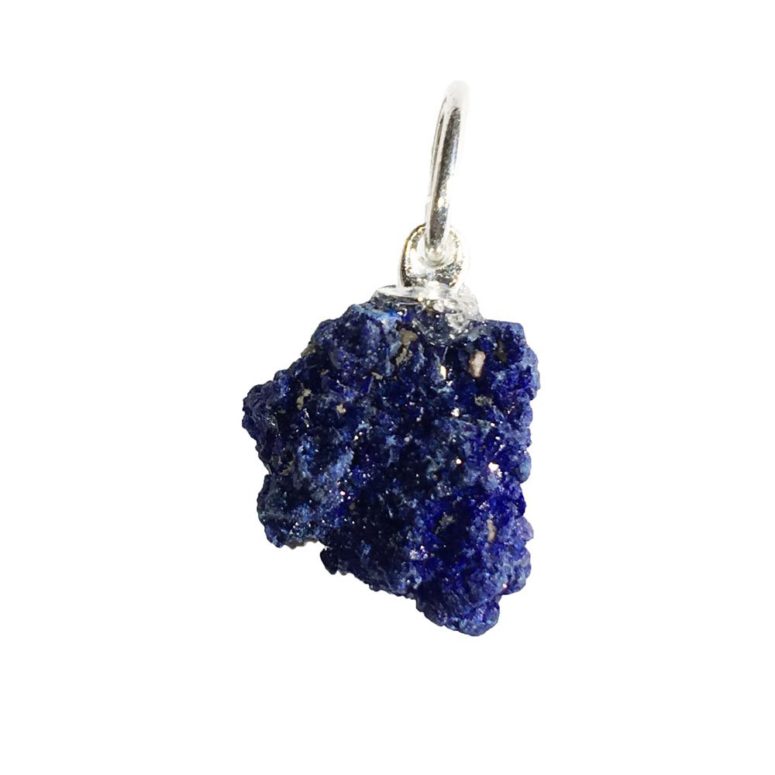 pendentif azurite pierre brute