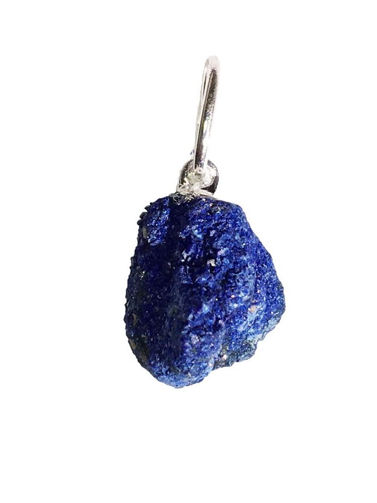 pendentif azurite pierre brute