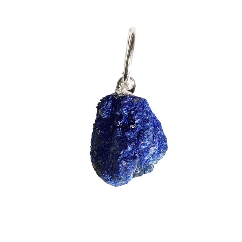 pendentif azurite pierre brute