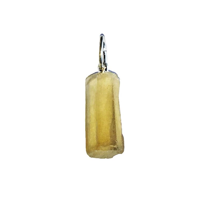 pendentif citrine pierre brute