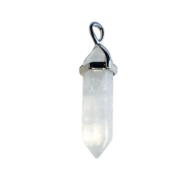 pendentif cristal de roche pointe