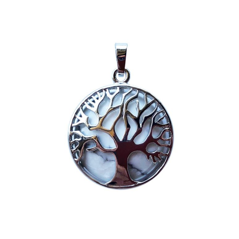 pendentif howlite arbre de vie