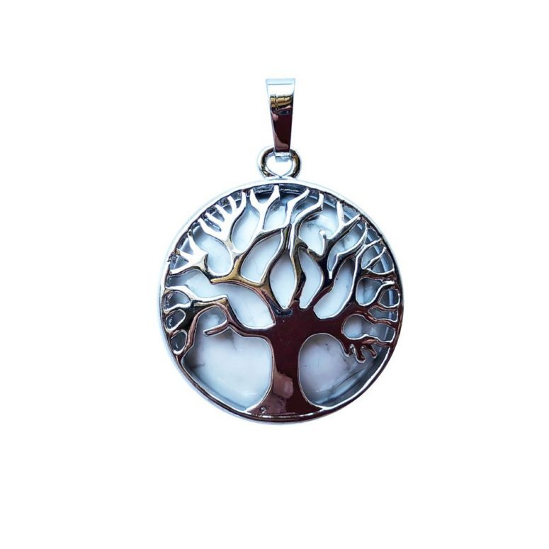 pendentif howlite arbre de vie