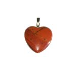 pendentif jaspe rouge petit coeur