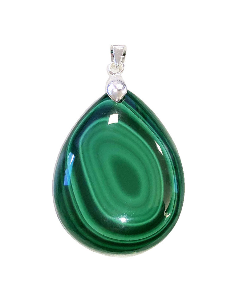 pendentif malachite goutte