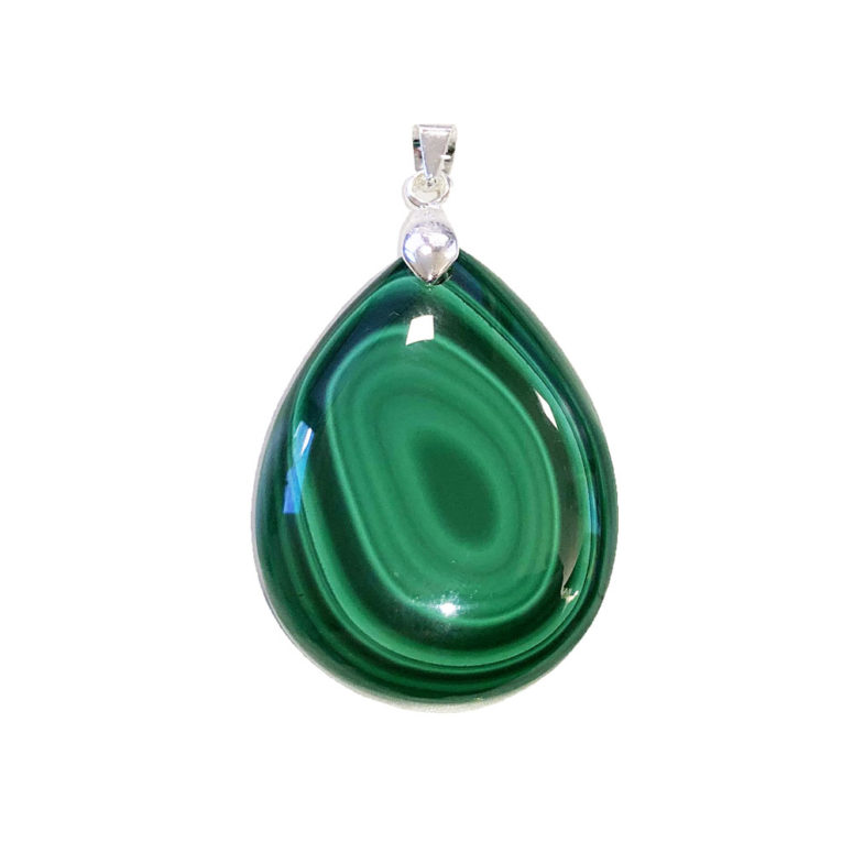 pendentif malachite goutte