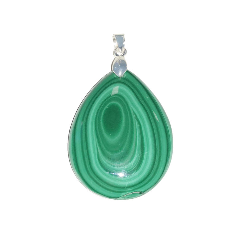 pendentif malachite goutte