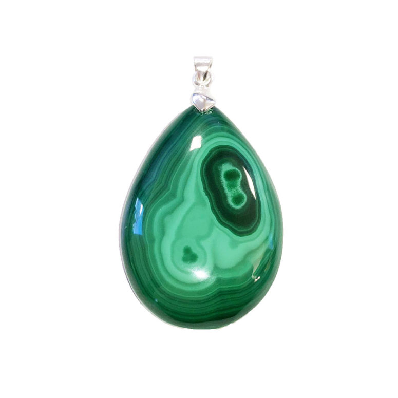 pendentif malachite goutte