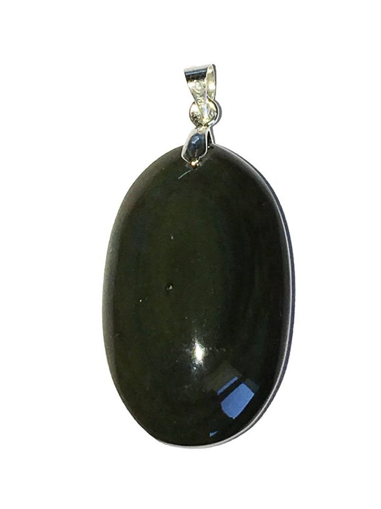 pendentif obsidienne manta huichol goutte