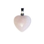 pendentif quartz rose petit coeur