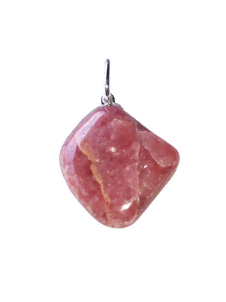 pendentif rhodocrosite pierre roulée