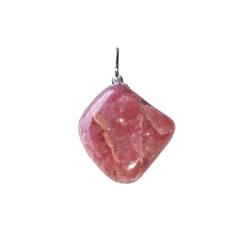 pendentif rhodocrosite pierre roulée