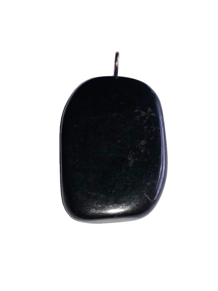 pendentif shungite pierre plate