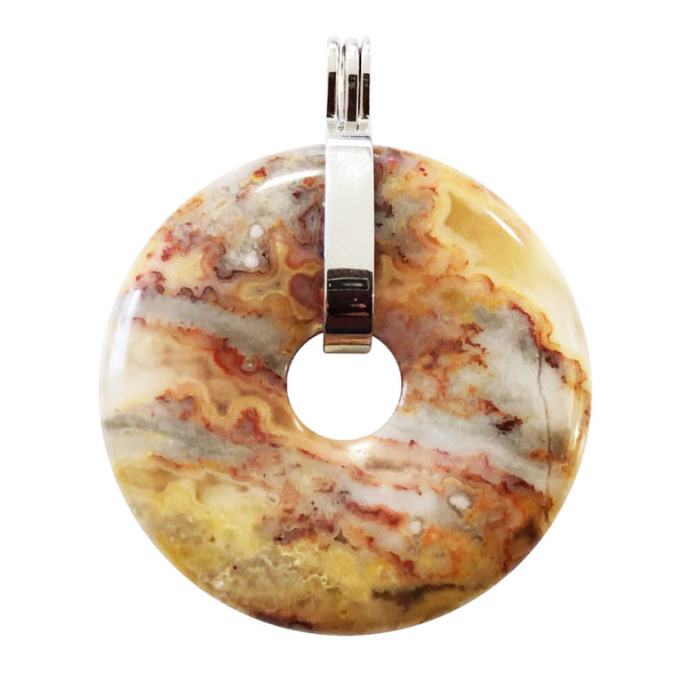 pendentif agate crazy lace pi chinois