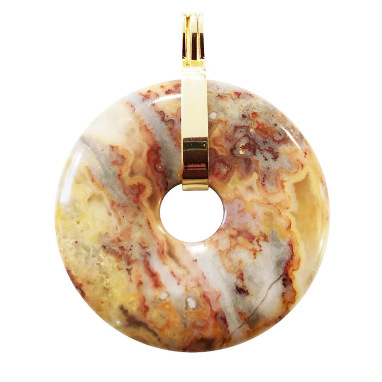 pendentif agate crazy lace pi chinois