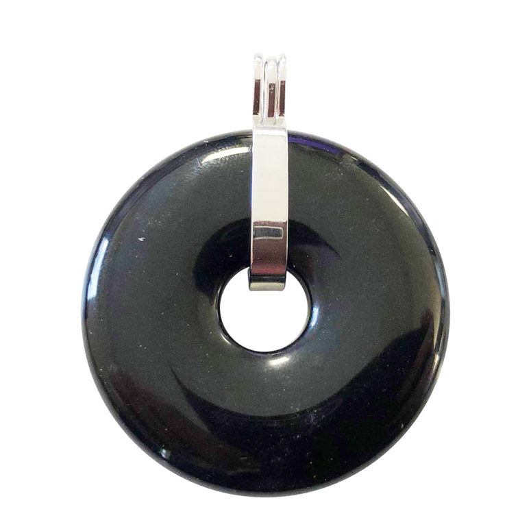 pendentif agate noire pi chinois