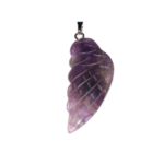 pendentif amethyste aile d'ange