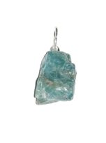 pendentif apatite bleue pierre brute