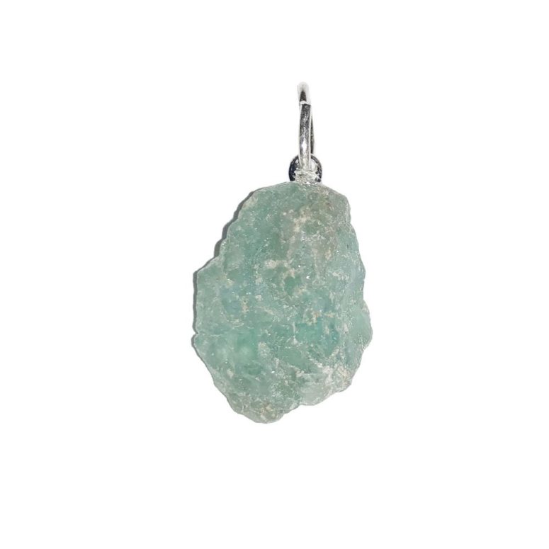 pendentif apatite bleue pierre brute