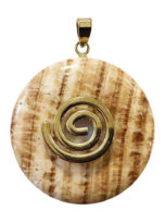 pendentif-aragonite-marron-pi-chinois-donut-spirale-doree-40mm