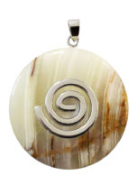 pendentif-aragonite-verte-pi-chinois-donut-spirale-argentee-40mm