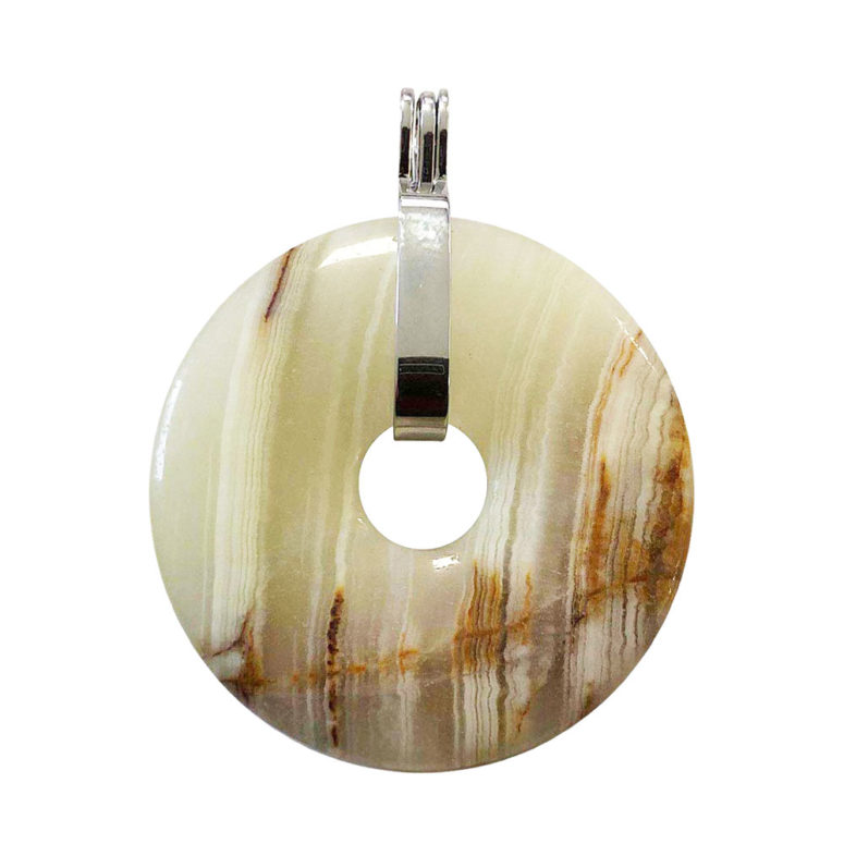 pendentif aragonite verte pi chinois