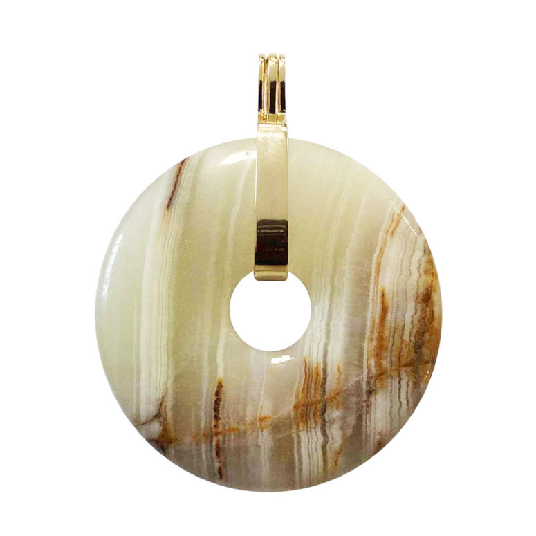 pendentif aragonite verte pi chinois