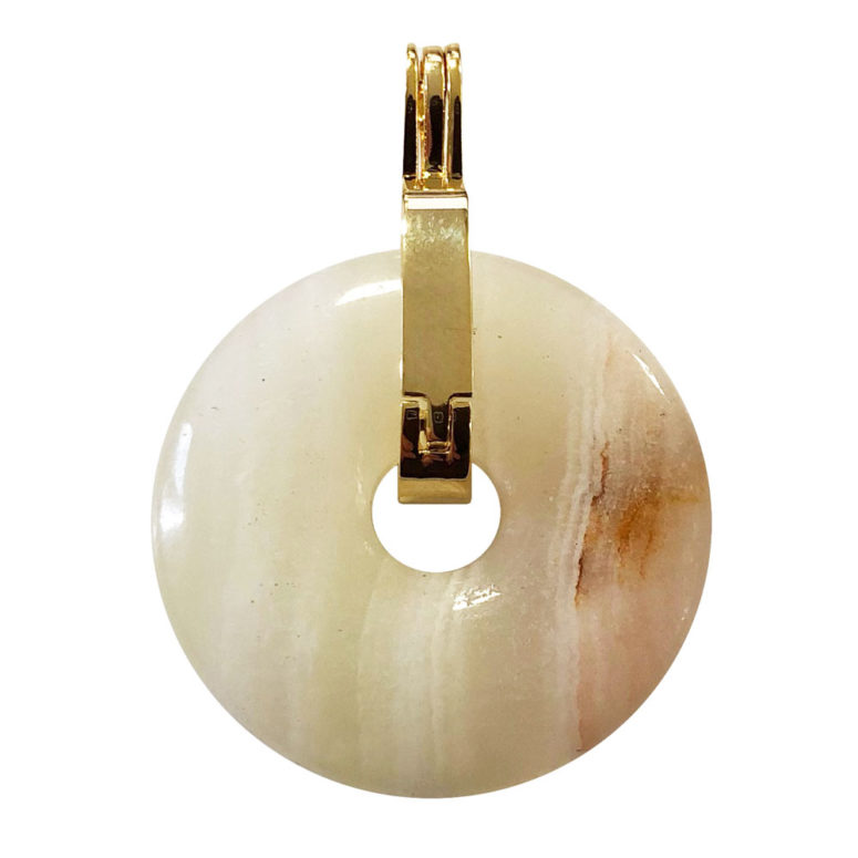 pendentif aragonite verte pi chinois