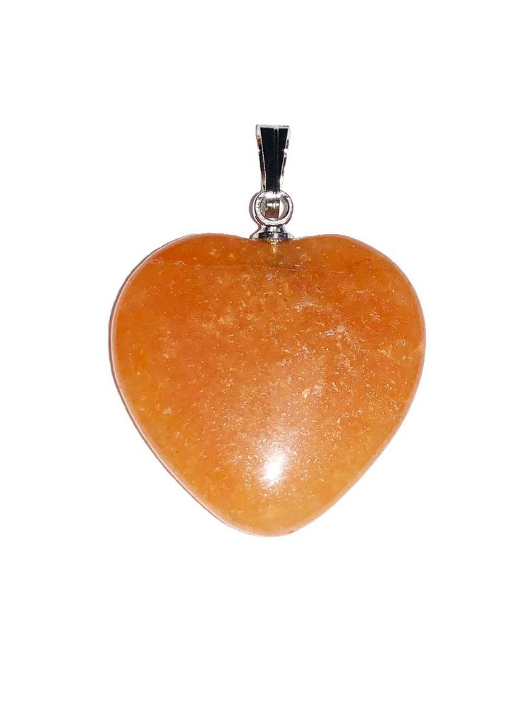 pendentif aventurine rouge coeur