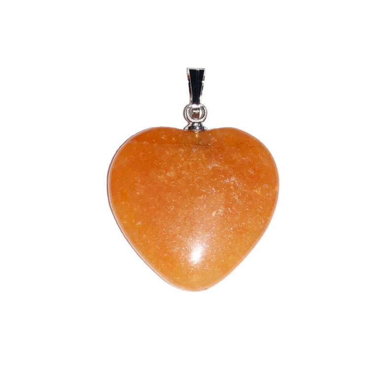 pendentif aventurine rouge coeur