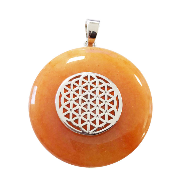 pendentif aventurine rouge pi chinois