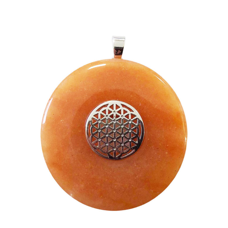 pendentif aventurine rouge pi chinois