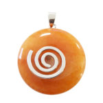 pendentif aventurine rouge pi chinois