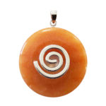 pendentif aventurine rouge pi chinois