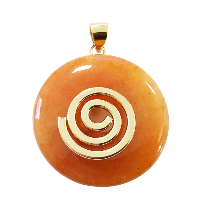 pendentif aventurine rouge pi chinois