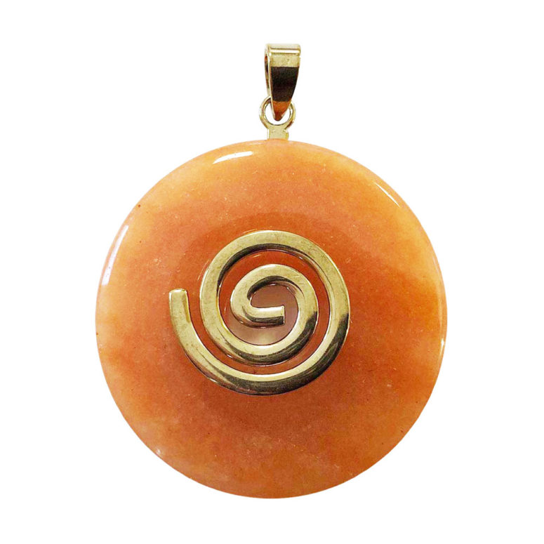 pendentif aventurine rouge pi chinois