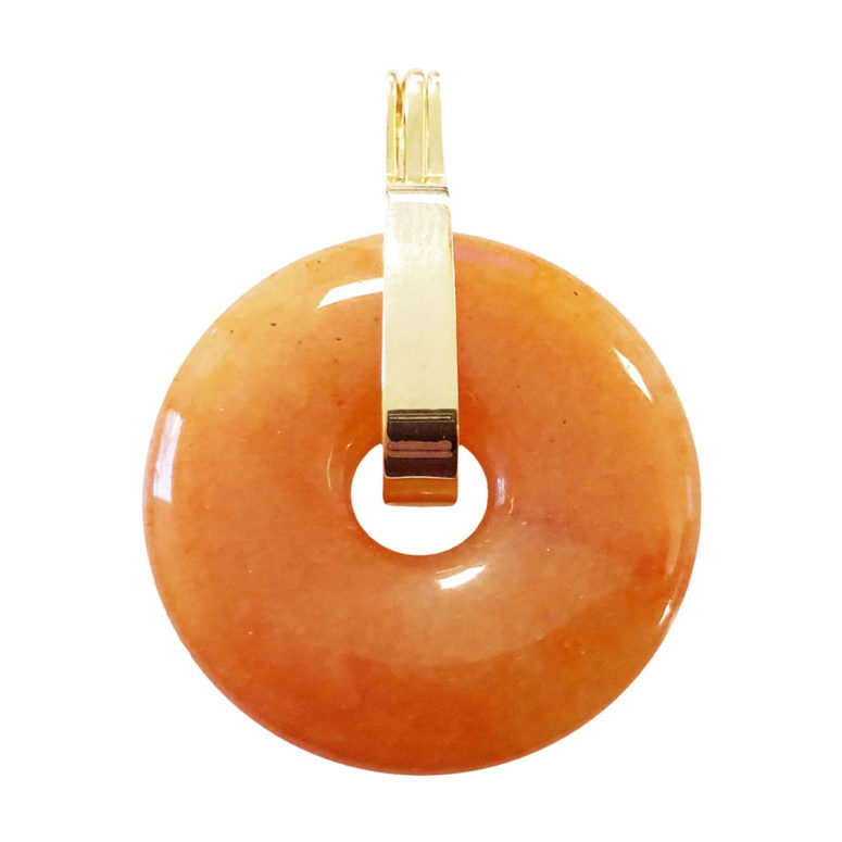 pendentif aventurine rouge pi chinois