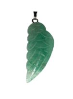 pendentif aventurine verte aile d’ange