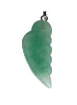 pendentif aventurine verte aile d’ange