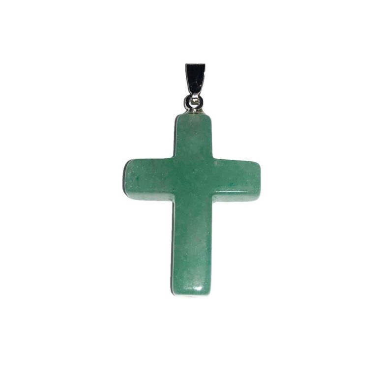 pendentif aventurine croix