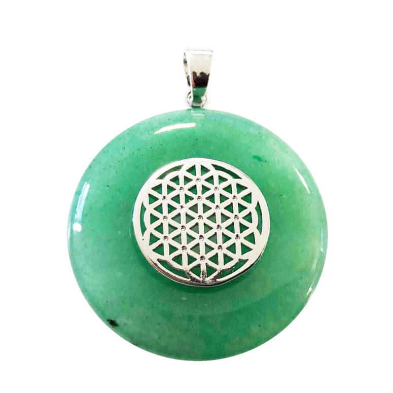 pendentif aventurine verte pi chinois